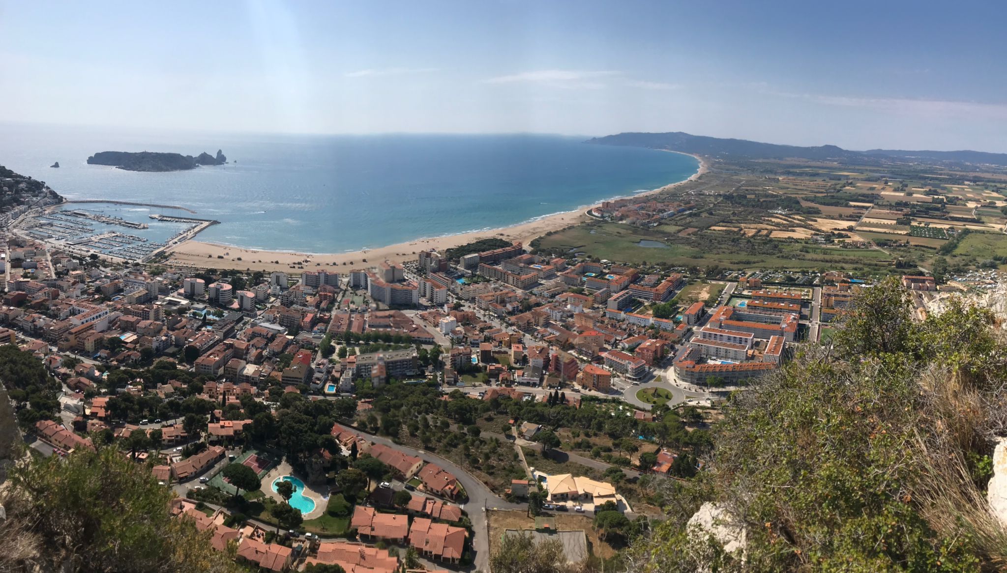Vista panoràmica de l'Estartit i les Illes Medes